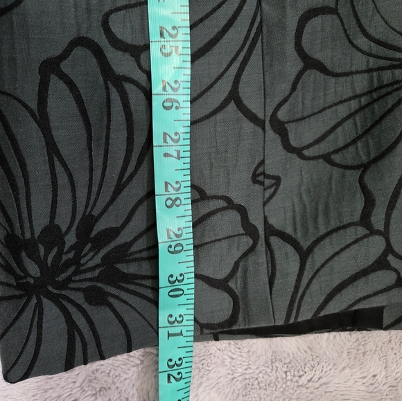 BAIA- Dark Teal Dress Jacket With Black Floral Print. Size 8 - Picture 10 of 13